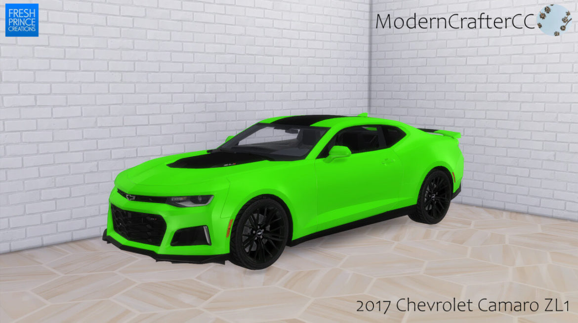The Sims 4 2017 Chevrolet Camaro ZL1 at Modern Crafter CC