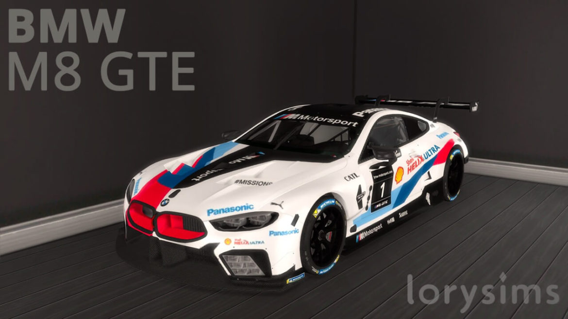 The Sims 4 2018 BMW M8 GTE at LorySims