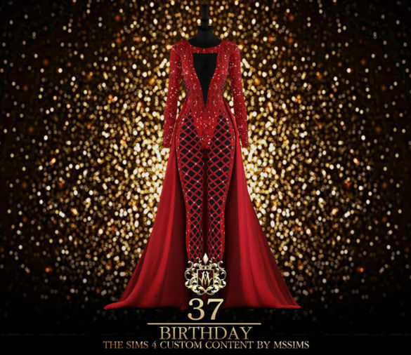 The Sims 4 37 BIRTHDAY JUMPSUIT at MSSIMS