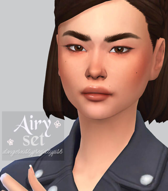 The Sims 4 airy set eyes defaults non defaults