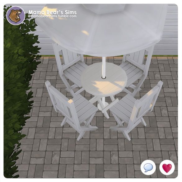 The Sims 4 basketweave pavers flooring