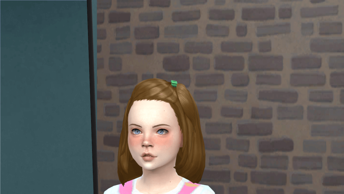 The Sims 4 Child Clipped Back Hair longer