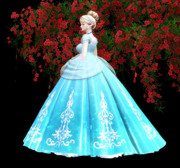 The Sims 4 cinderella hair by kotehoksims