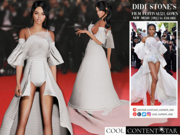 didi stones gown from cannes film festival 2021