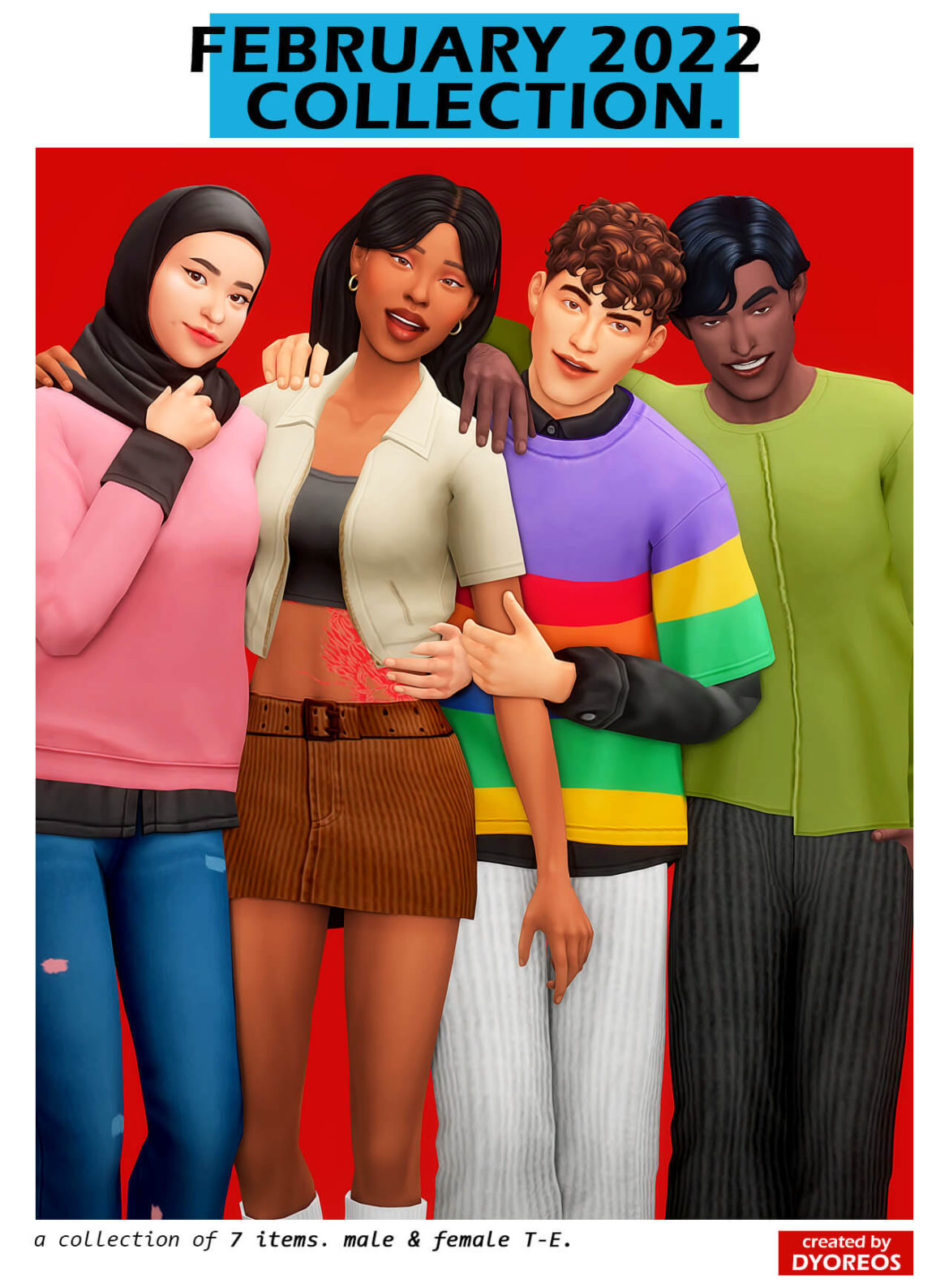 The Sims 4 dyoreos february 2022 collection