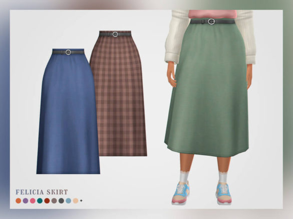 The Sims 4 Felicia Skirt by pixelette