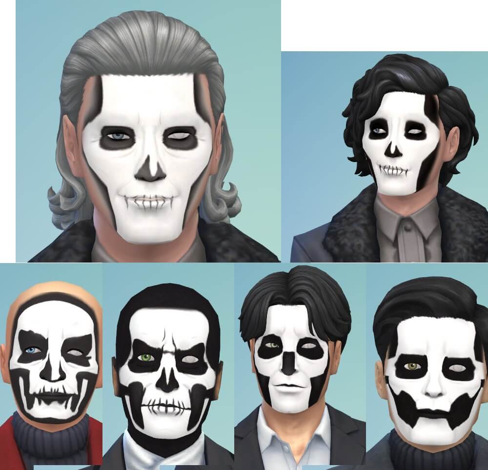 The Sims 4 Ghost Face paint