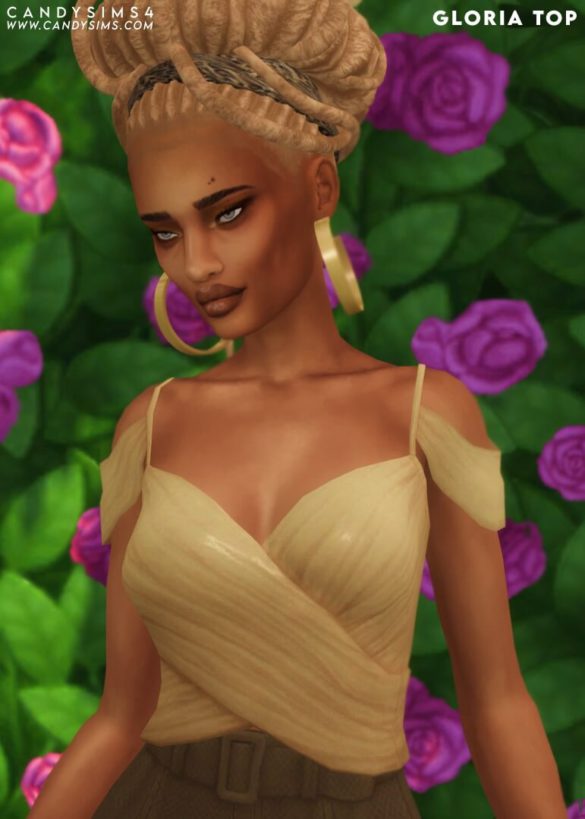 The Sims 4 GLORIA TOP at Candy Sims 4