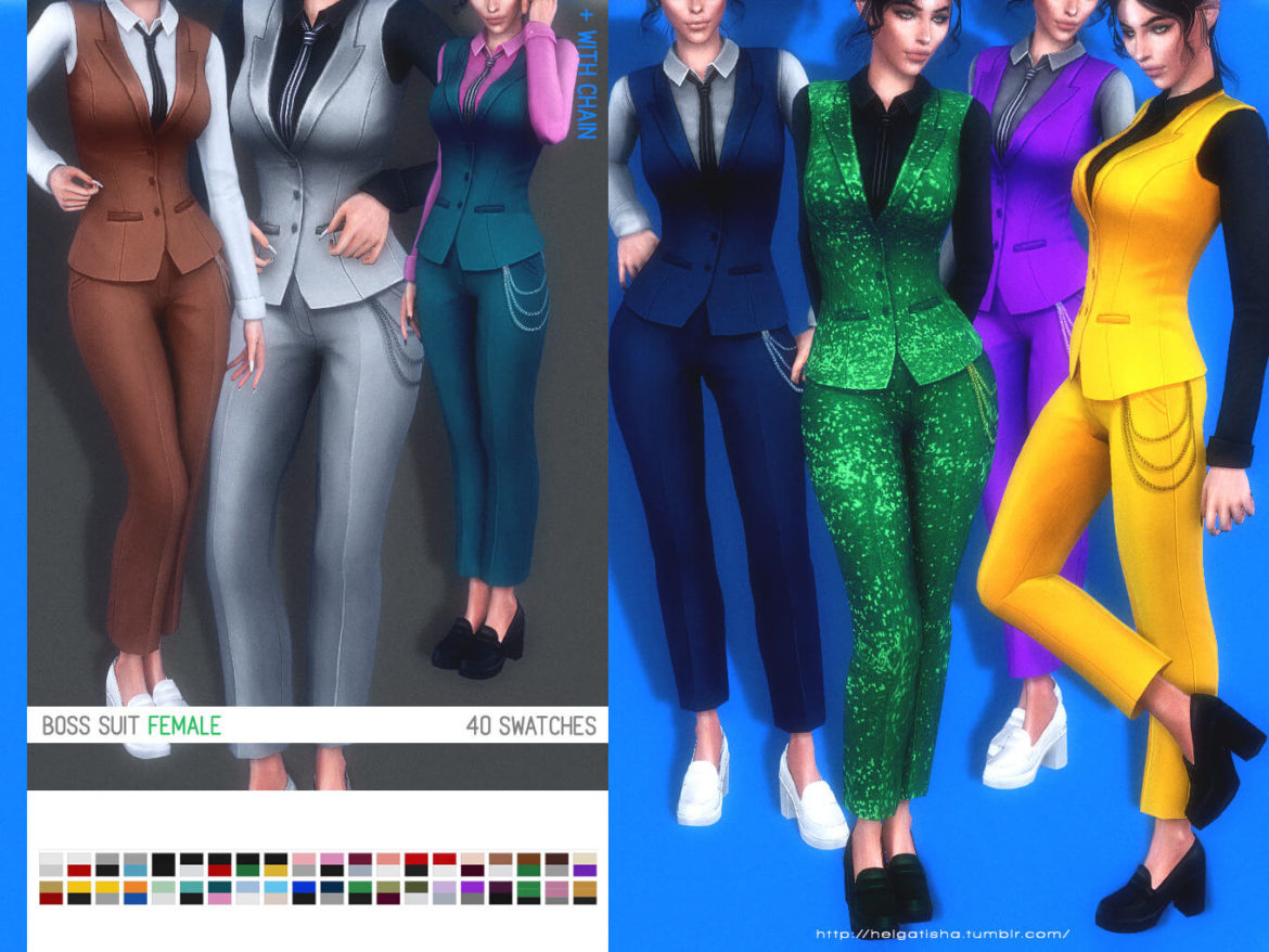 The Sims 4 helgatisha boss suitfemale download patreon
