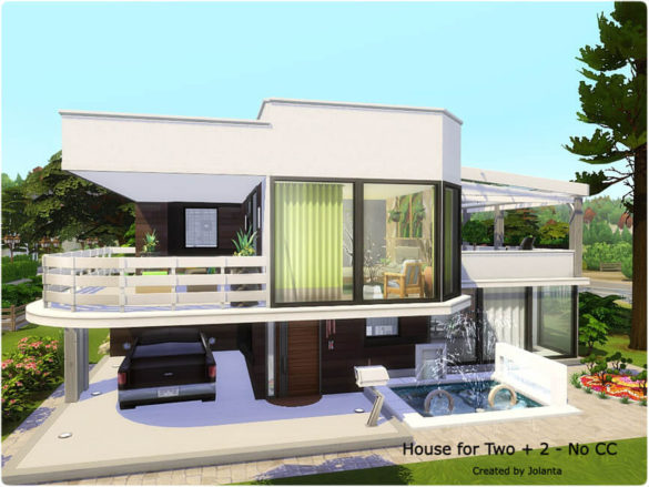 The Sims 4 House for Two + 2 by jolanta