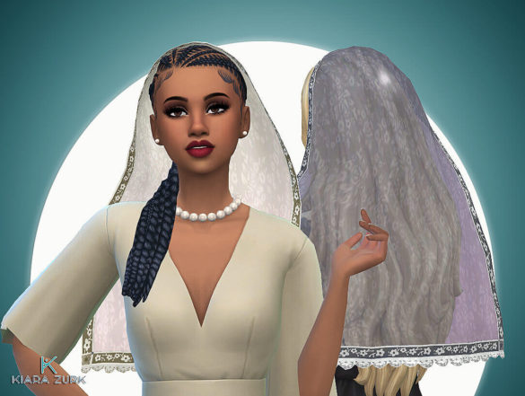 The Sims 4 Lace Wedding Veil at My Stuff Origin