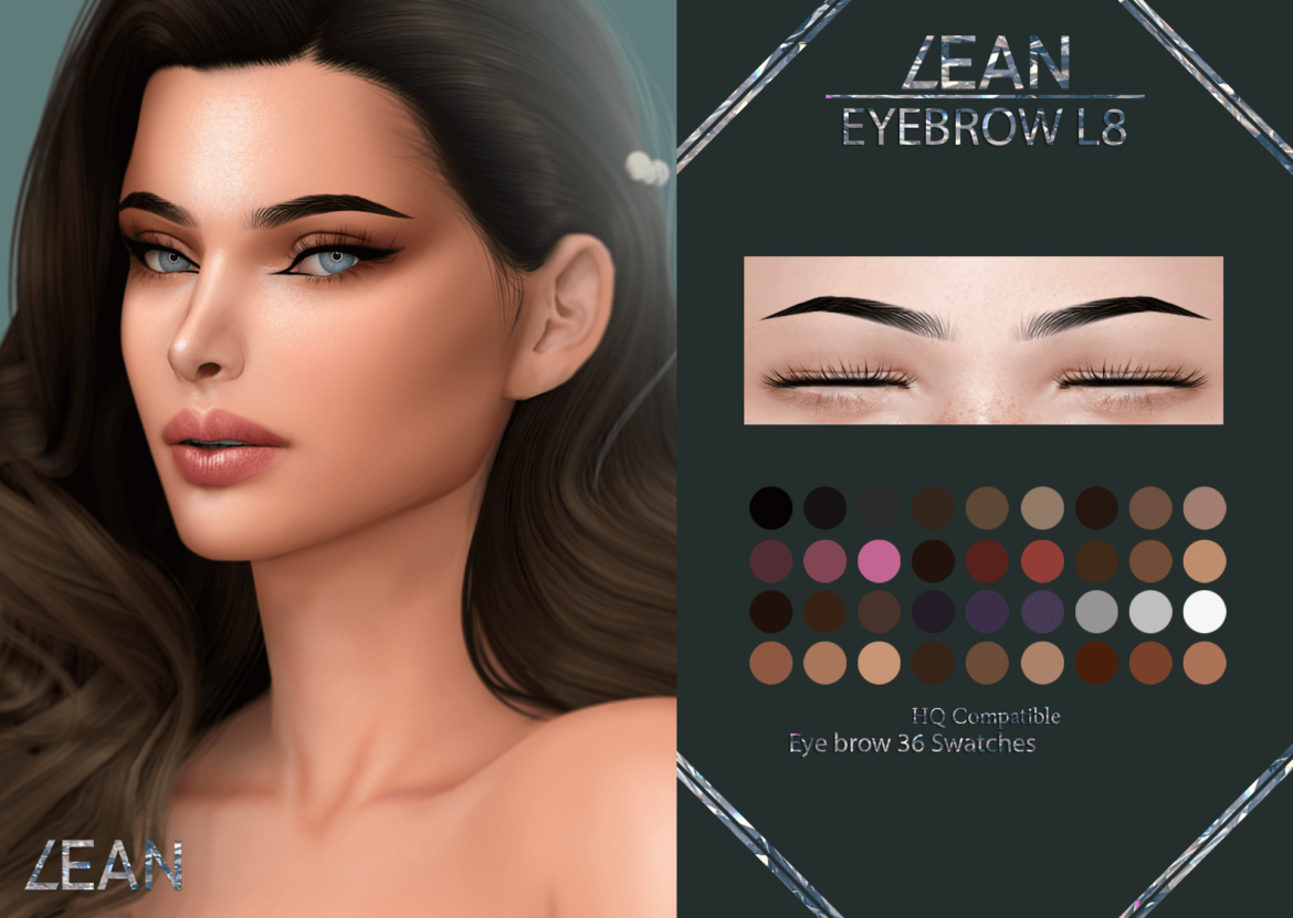 The Sims 4 lean eyebrow l8
