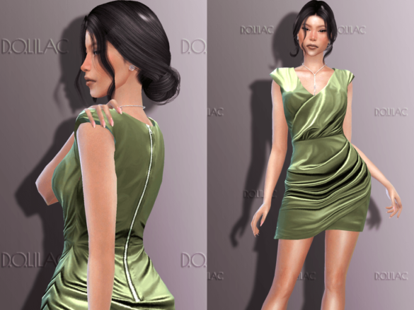 The Sims 4 leather mini dress