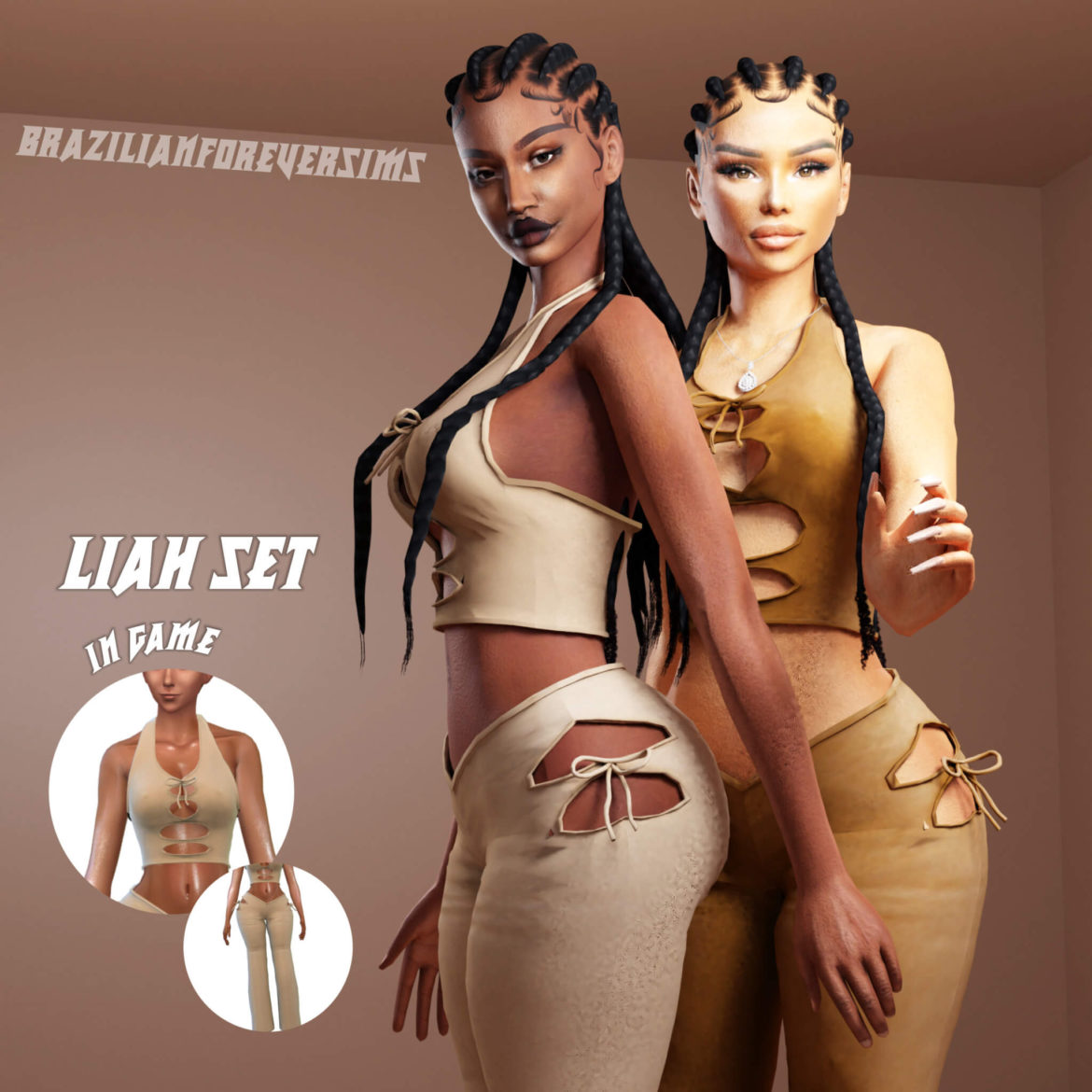 The Sims 4 liah set 100 new meshes