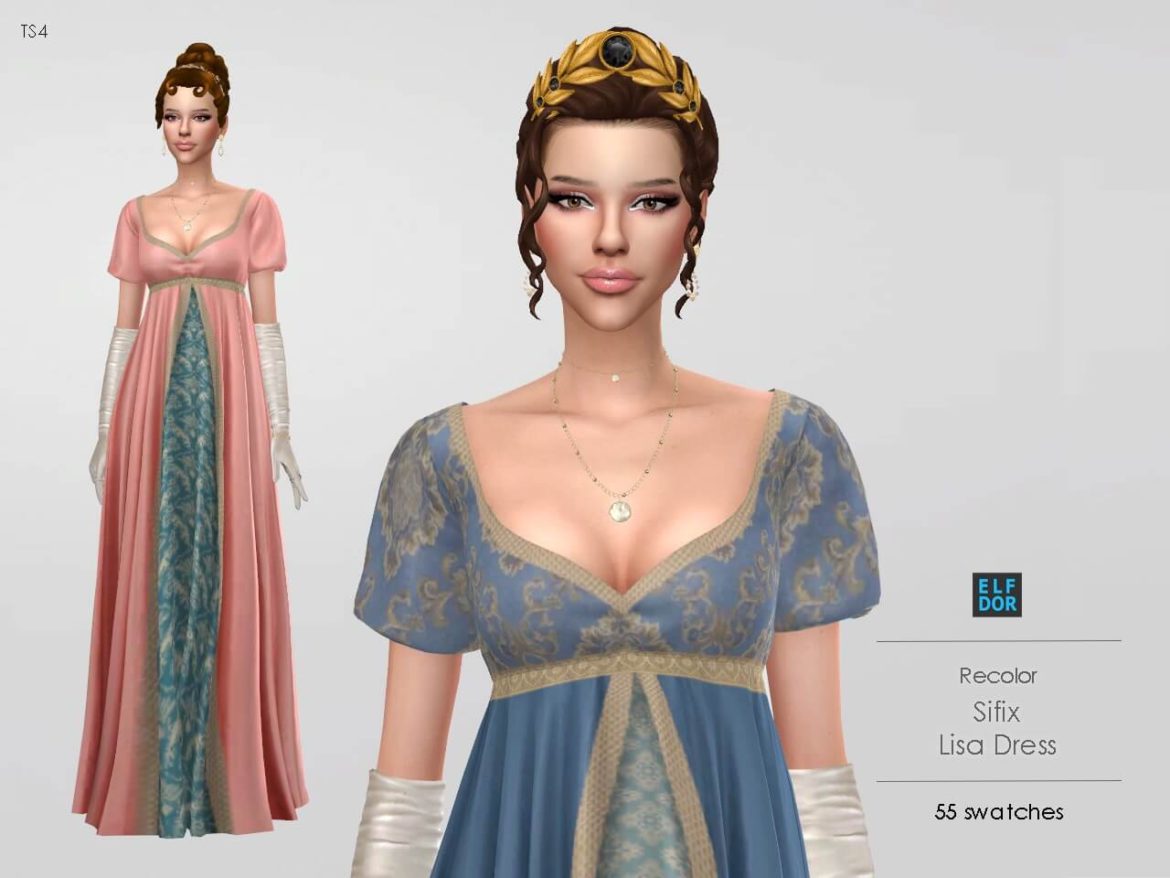 The Sims 4 Lisa Dress RC at Elfdor Sims