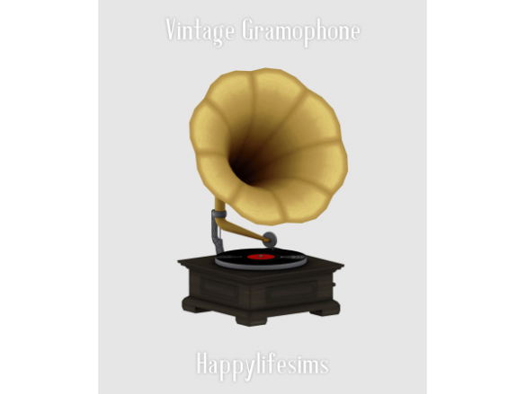 The Sims 4 [Lonelyboy] TS4 Vintage Gramophone