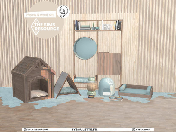 The Sims 4 Meow and Woof set by Syboubou