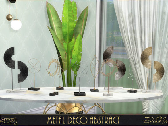 The Sims 4 Metal Deco Abstract at DiaNa Sims 4