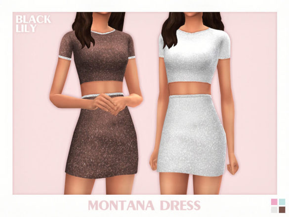 The Sims 4 Montana Dress by Black Lily