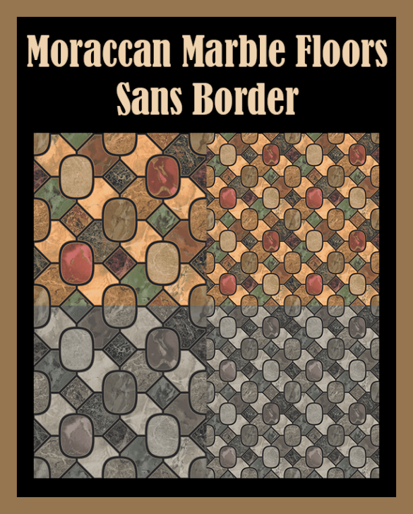 Moroccan Marble Sans Border – 2 Sizes – 28 Colours Each