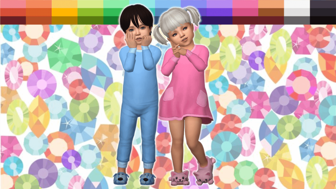 The Sims 4 onyxsims ditto sibling pajamas set