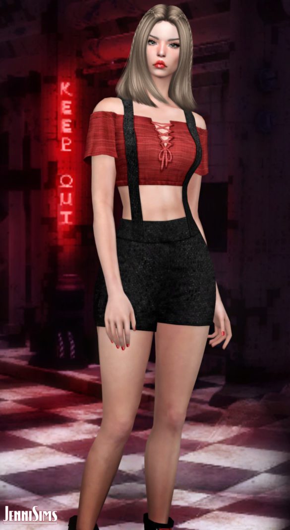 The Sims 4 Overall Shorts by Jenni Sims