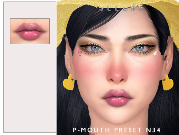 The Sims 4 P-Mouth Preset N34 by Seleng