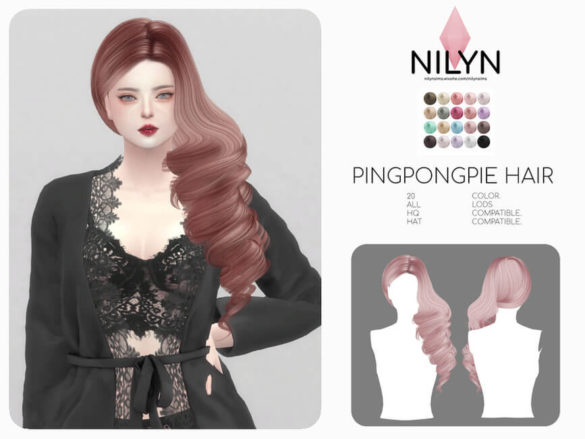 The Sims 4 pingpongpie hair