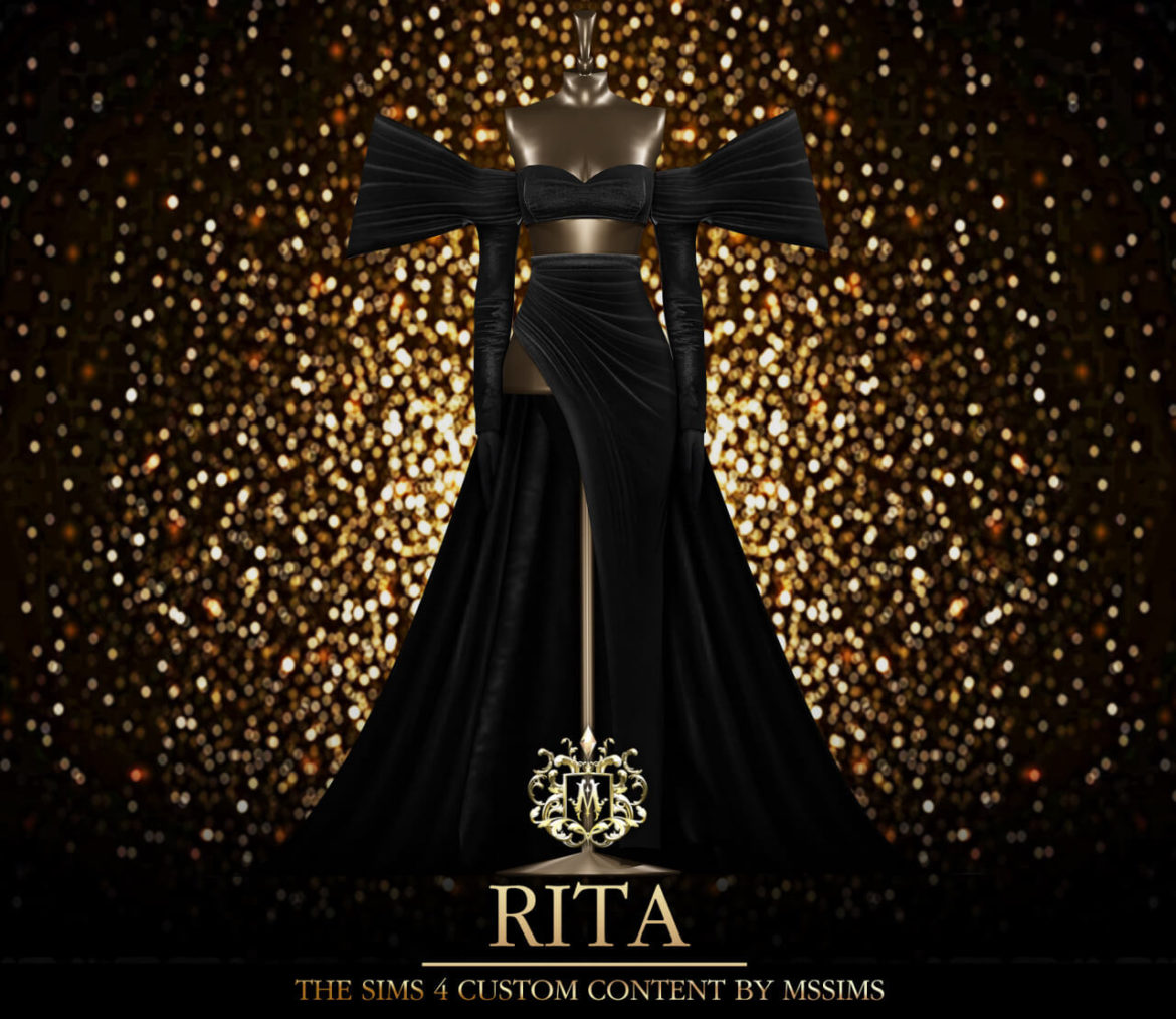 The Sims 4 RITA GOWN by MSSIMS