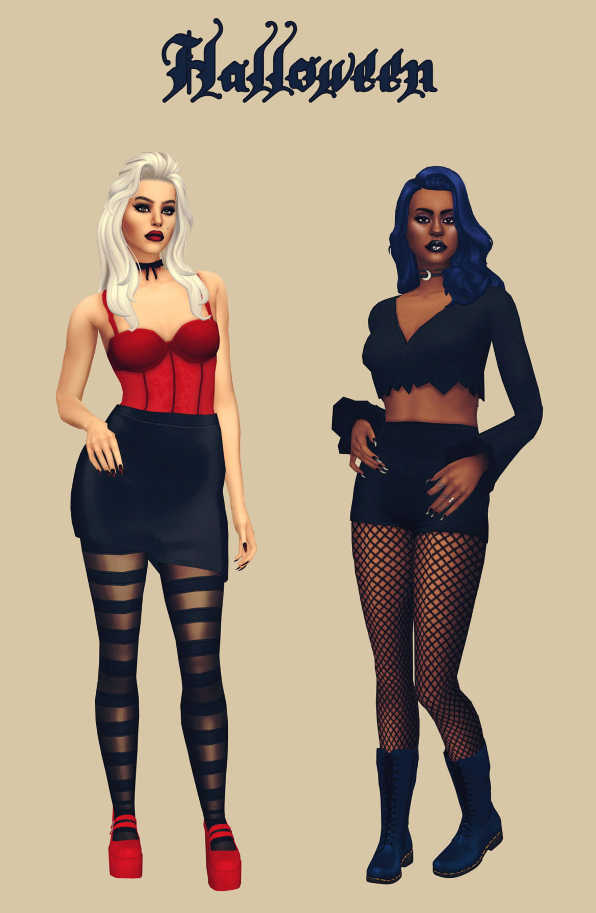 The Sims 4 s4r lookbook challenge day 24 halloween