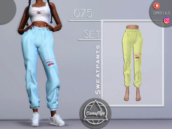 The Sims 4 SET 075 – Sweatpants by Camuflaje TSR