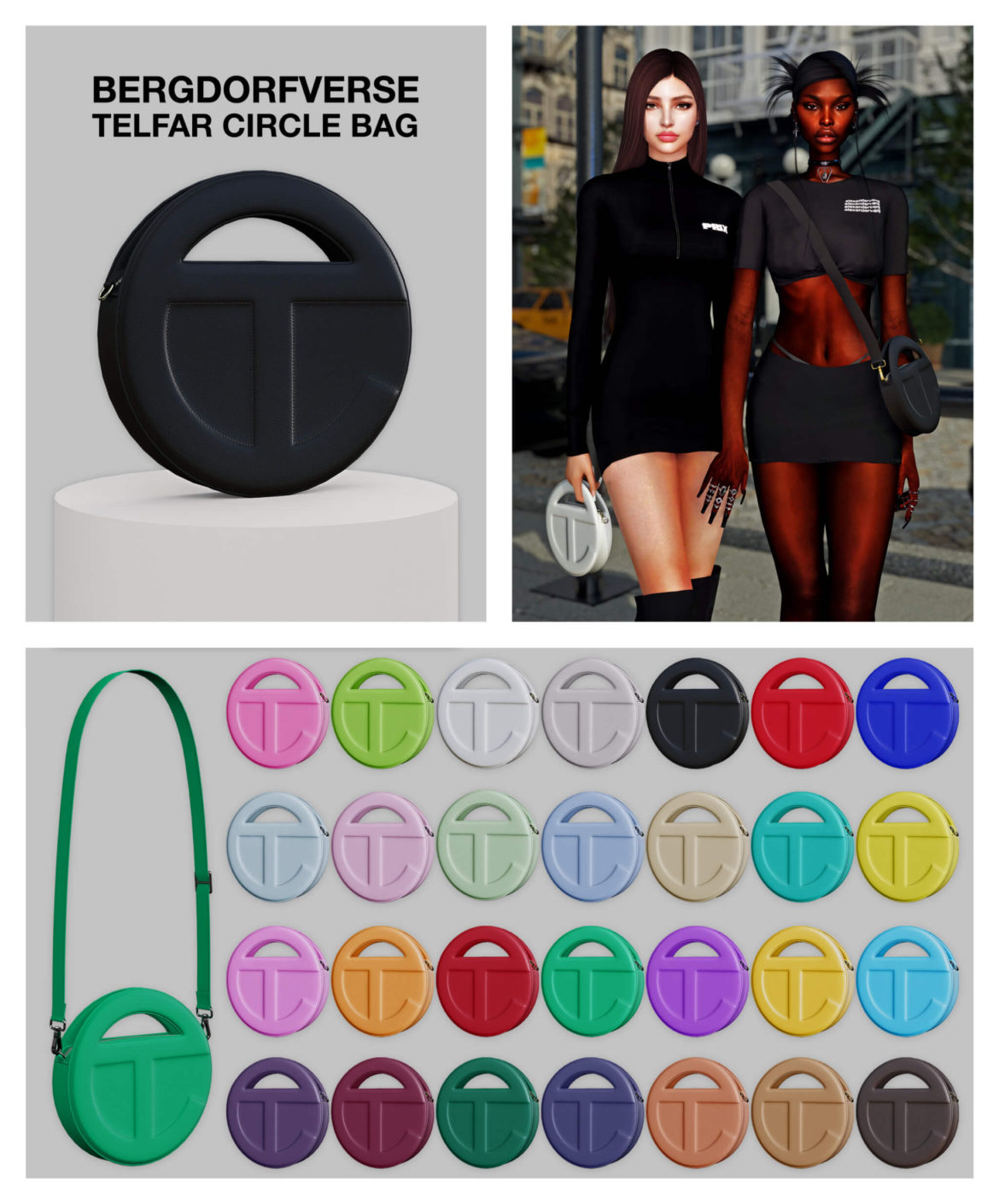 The Sims 4 telfar circle bag