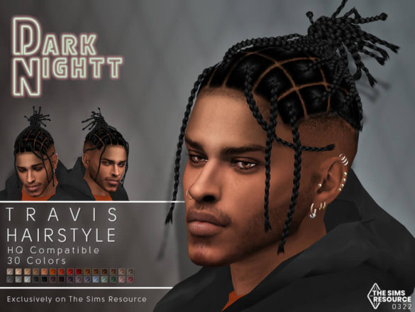 The Sims 4 Travis Hair by DarkNighTt