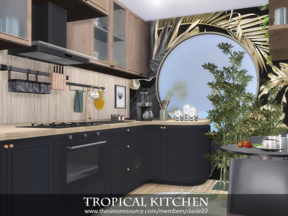 The Sims 4 Tropical Kitchen by dasie2
