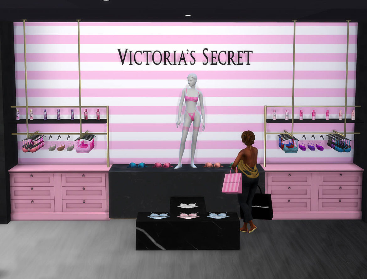 The Sims 4 victorias secret deco hanging bras maxis bras