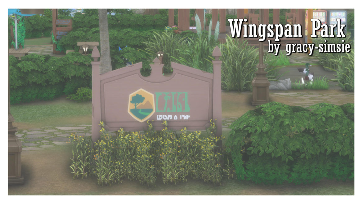 The Sims 4 wingspan park cc free Lot type: Park