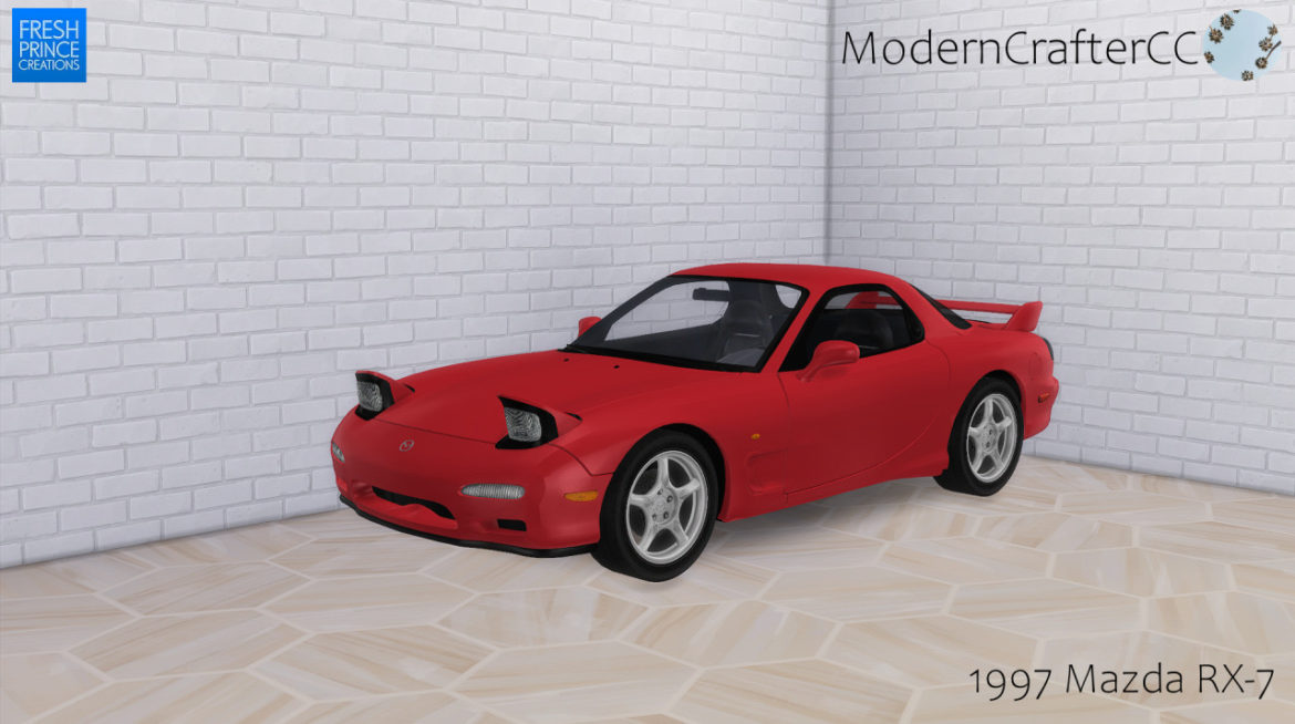 The Sims 4 1997 Mazda RX-7 at Modern Crafter CC