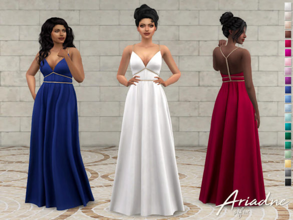 The Sims 4 Ariadne Dress by Sifix