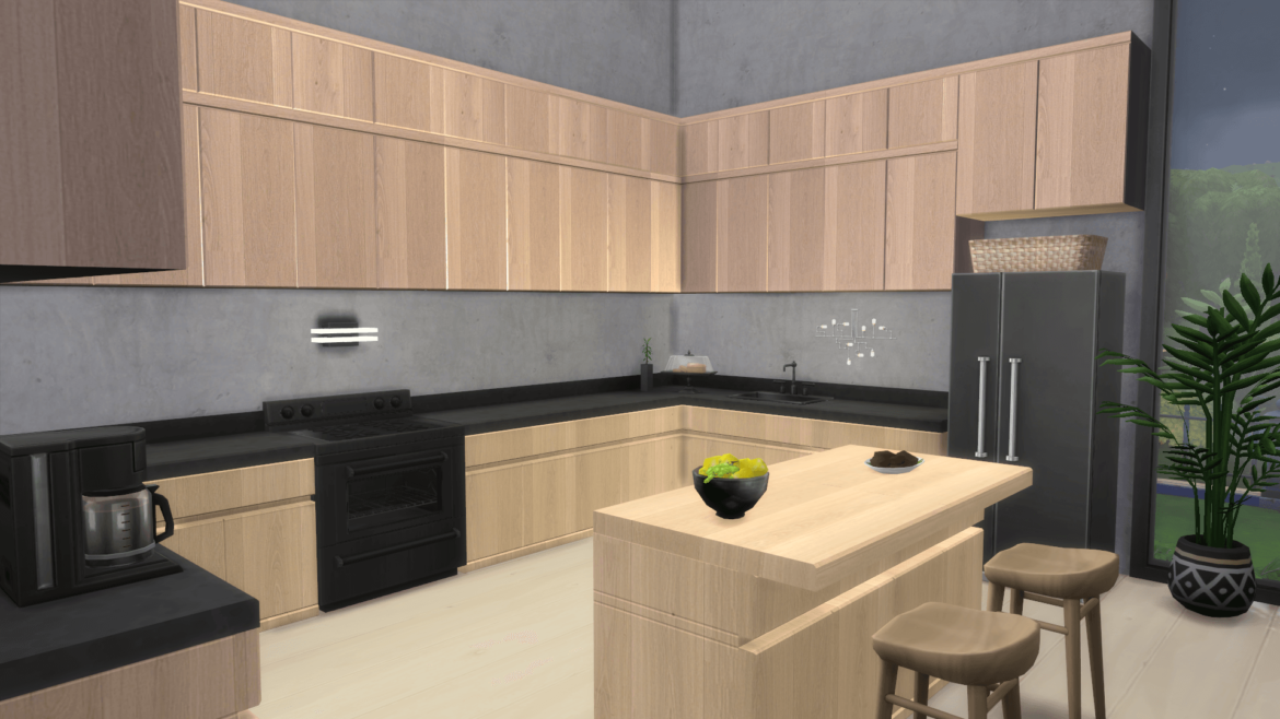 The Sims 4 BlandCo Kitchen recolor - Base Game Recolor