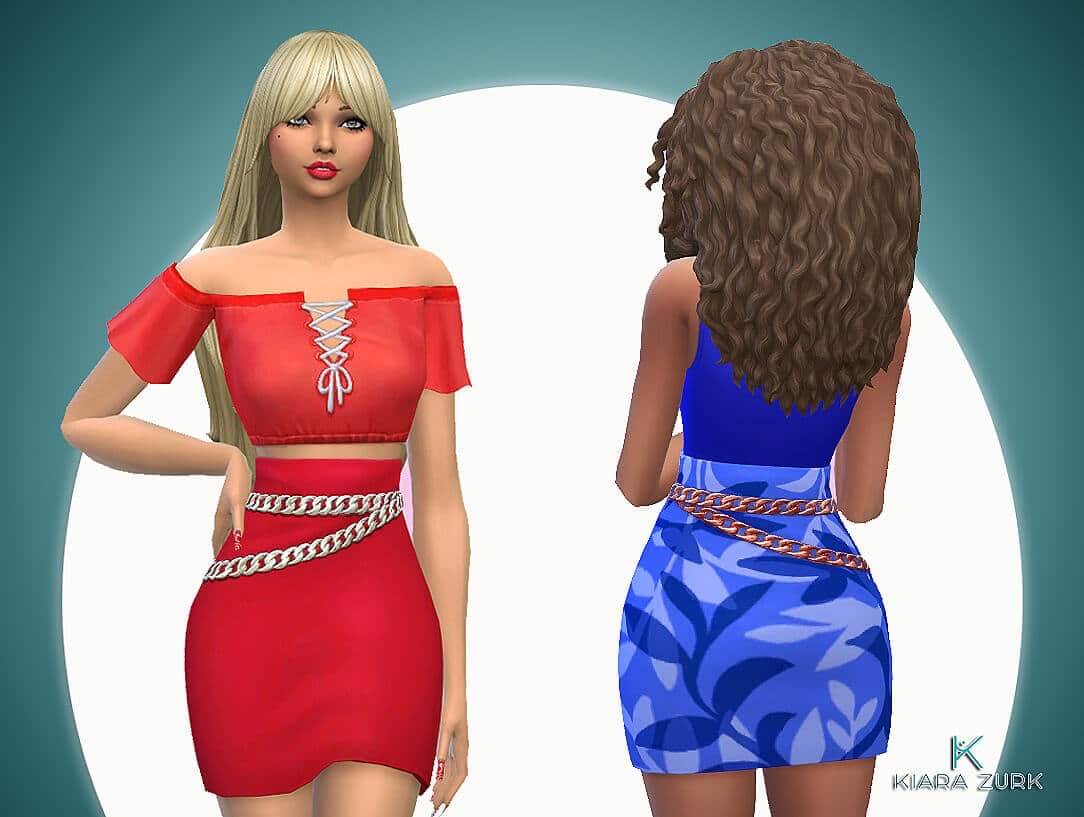 The Sims 4 Chain Skirt At My Stuff Origin Micat Game