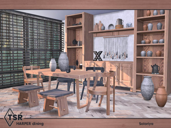 The Sims 4 Harper Dining by soloriya
