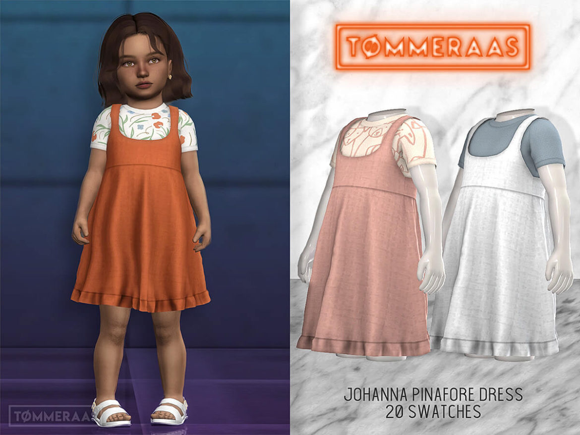 The Sims 4 Johanna Pinafore Dress (#32) at TØMMERAAS