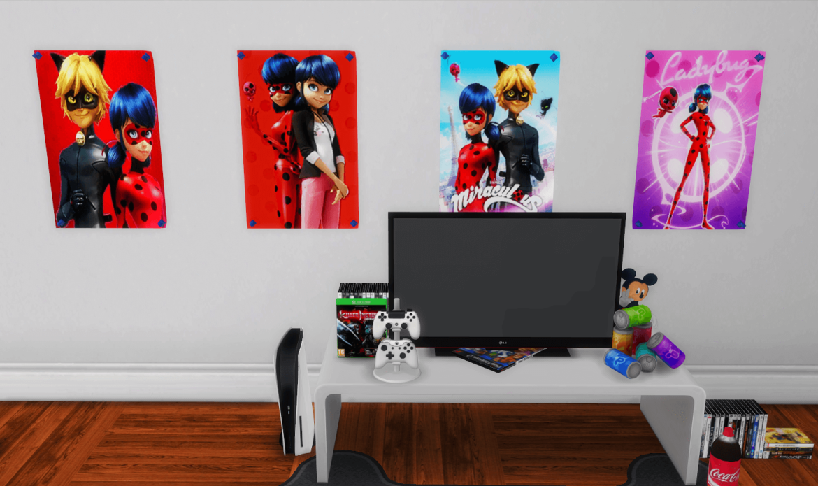 The Sims 4 Miraculous: Lady Bug and Cat Noir posters