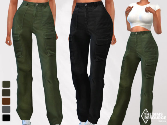 The Sims 4 New Style Female Cargo Pants by Saliwa at TSR