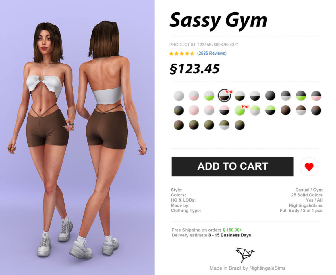 The Sims 4 Sassy Gym