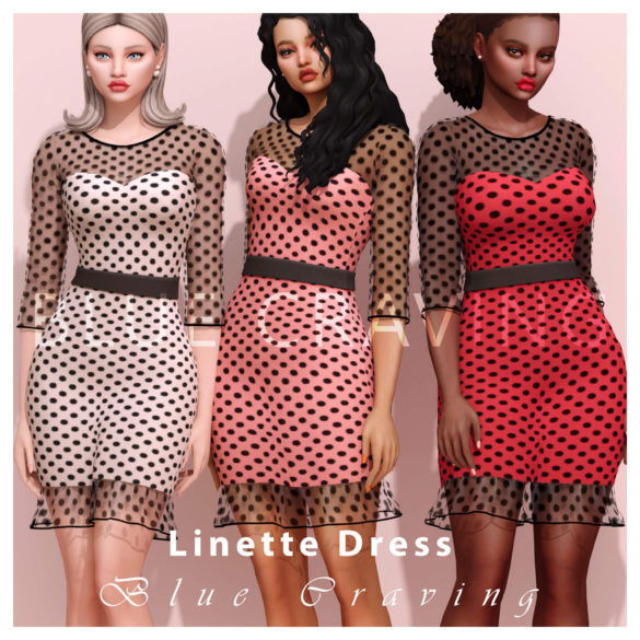sims 4 cc linette dress download public