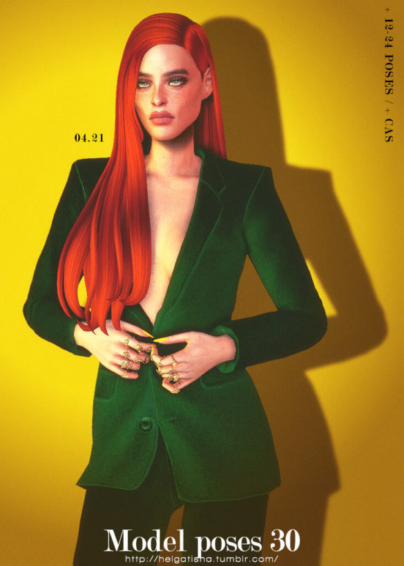 TS4 Model poses 30 Pose Pack CAS