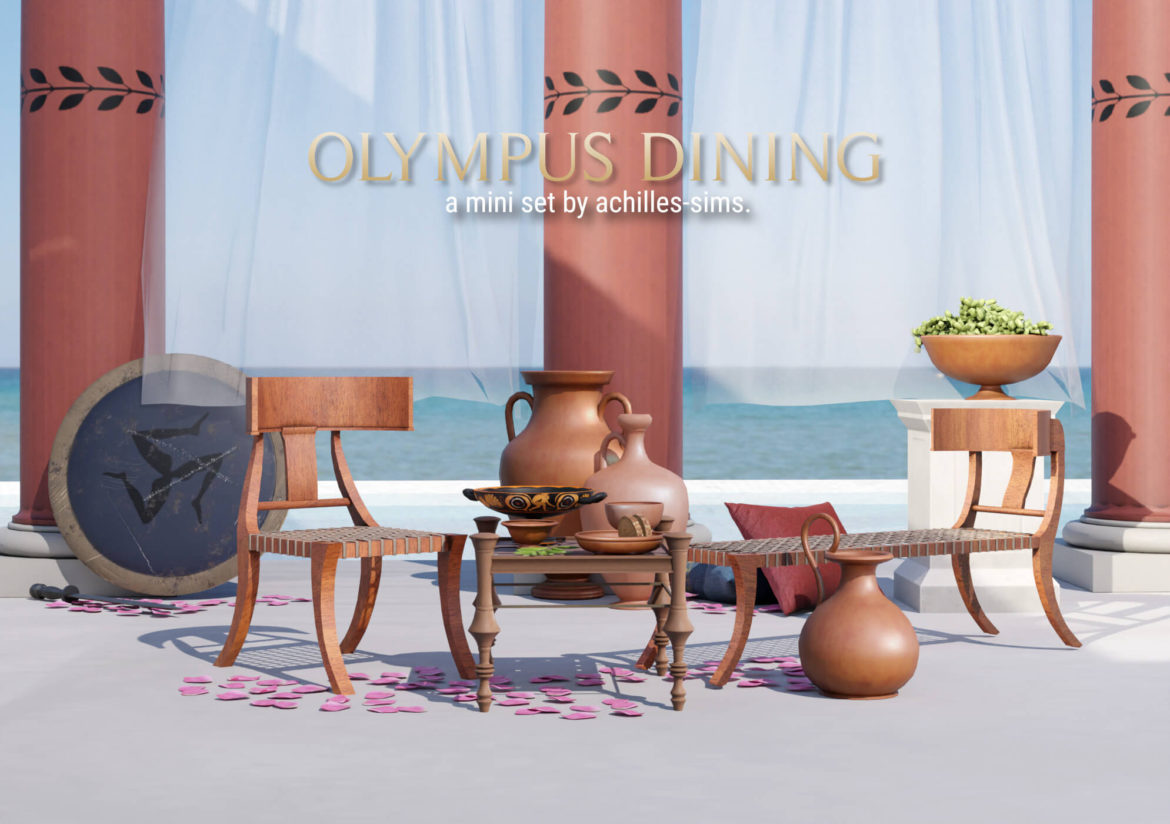 ts4 olympus dining mini set