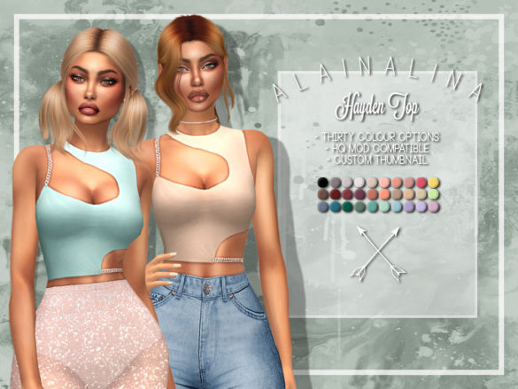 new stuff hayden top asymmetric crop top