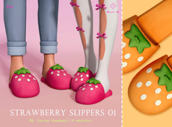jius strawberry slippers 01 female male